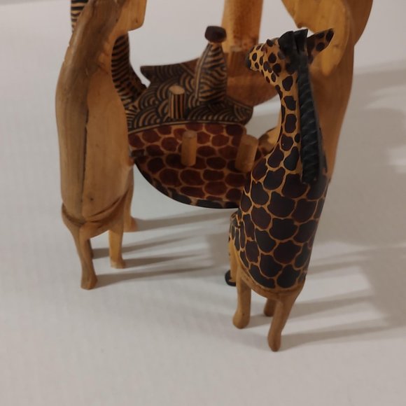 Hand Carved African Party Animal Set - Picture 2 of 16